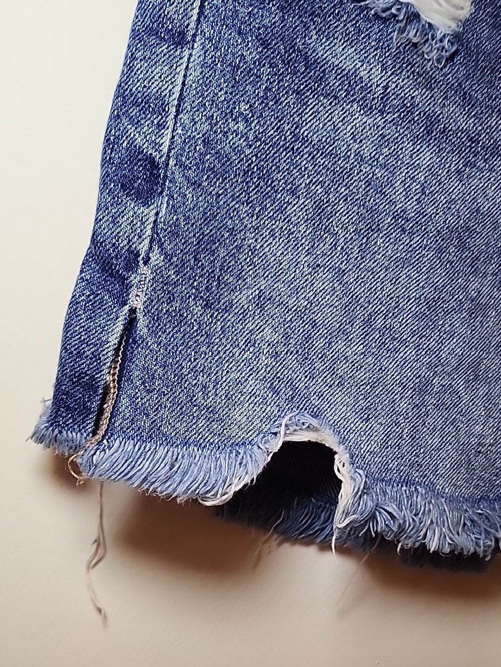 Free People Makai Cutoff Denim Shorts High-Rise Distressed Denim Shorts Blue 29 - Picture 10 of 16